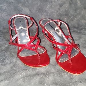 Gianni Bini red strappy sandals